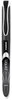 A Picture of product ZEB-44410 Zebra® Liquid Rollerball Pen Ink Roller Ball Stick, Extra-Fine 0.5 mm, Black Black/Silver Barrel, 12/Pack