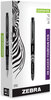 A Picture of product ZEB-48310 Zebra® Fountain Pen Fine 0.6 mm, Black Ink, Black/Gray Barrel, 12/Pack