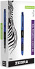 A Picture of product ZEB-48320 Zebra® Fountain Pen Fine 0.6 mm, Blue Ink, Black/Blue Barrel, 12/Pack