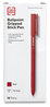 A Picture of product TUD-24328151 TRU RED™ Gripped Stick Ballpoint Pen Medium 1 mm, Red Ink, Barrel, Dozen