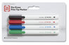 A Picture of product TUD-24376590 TRU RED™ Dry Erase Marker Pen-Style, Fine Bullet Tip, Assorted Colors, 4/Pack