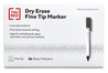 A Picture of product TUD-24376605 TRU RED™ Dry Erase Marker Pen-Style, Fine Bullet Tip, Black, Dozen