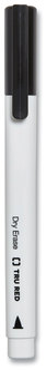 TRU RED™ Dry Erase Marker Pen-Style, Fine Bullet Tip, Black, Dozen