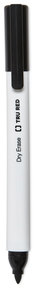 TRU RED™ Dry Erase Marker Pen-Style, Fine Bullet Tip, Black, 4/Pack