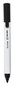 A Picture of product TUD-24376609 TRU RED™ Dry Erase Marker Pen-Style, Fine Bullet Tip, Black, 4/Pack