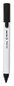 A Picture of product TUD-24376614 TRU RED™ Dry Erase Marker Tank-Style, Medium Chisel Tip, Black, 4/Pack