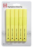 A Picture of product TUD-24376623 TRU RED™ Chisel Tip Highlighter Tank Style Yellow Ink, Barrel, 5/Pack