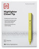 A Picture of product TUD-24376637 TRU RED™ Chisel Tip Highlighter Tank Style Yellow Ink, Barrel, 36/Pack