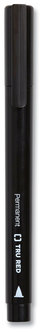 TRU RED™ Permanent Marker Tank-Style, Medium Chisel Tip, Black, Dozen