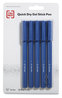 A Picture of product TUD-24377028 TRU RED™ Quick Dry Gel Stick Pen Medium 0.7 mm, Blue Ink, Barrel, 5/Pack