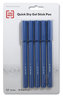 A Picture of product TUD-24377034 TRU RED™ Quick Dry Gel Stick Pen Fine 0.5 mm, Blue Ink, Barrel, 5/Pack