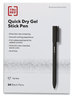 A Picture of product TUD-24377035 TRU RED™ Retractable Quick Dry Gel Pen Medium 0.7 mm, Black Ink, Barrel, 5/Pack