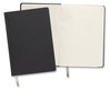 A Picture of product TUD-24377298 TRU RED™ Flexible-Cover Business Journal Elastic Closure, 1-Subject, Narrow Rule, Black Cover, (128) 8 x 5.5 Sheets