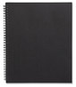 A Picture of product TUD-24377312 TRU RED™ Wirebound Soft-Cover Business-Meeting Journal 1-Subject, Meeting-Minutes/Notes Format, Black Cover, (80) 11 x 8.5 Sheets
