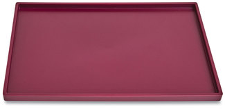 TRU RED™ Slim Stackable Plastic Tray 6.85 x 9.88 0.47, Purple