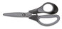 A Picture of product TUD-24380500 TRU RED™ Non-Stick Titanium-Coated Scissors 7" Long, 2.88" Cut Length, Gun-Metal Gray Blades, Black/Gray Straight Handle