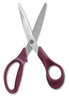 A Picture of product TUD-24380504 TRU RED™ Stainless Steel Scissors 8" Long, 3.58" Cut Length, Purple Straight Handle