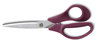 A Picture of product TUD-24380504 TRU RED™ Stainless Steel Scissors 8" Long, 3.58" Cut Length, Purple Straight Handle