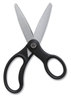 A Picture of product TUD-24380508 TRU RED™ Ambidextrous Stainless Steel Scissors 5" Long, 2.64" Cut Length, Black Straight Ergonomic Handle