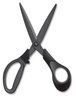 A Picture of product TUD-24380515 TRU RED™ Non-Stick Titanium-Coated Scissors 8" Long, 3.86" Cut Length, Charcoal Black Blades, Black/Gray Straight Handle