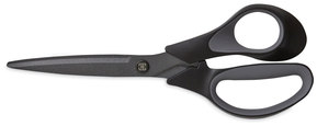 TRU RED™ Non-Stick Titanium-Coated Scissors 8" Long, 3.86" Cut Length, Charcoal Black Blades, Black/Gray Straight Handle