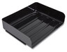 A Picture of product TUD-24380803 TRU RED™ Stackable Plastic Document Tray Side-Load 1 Section, Letter-Size, 12.63 x 9.72 3.01, Black, 2/Pack