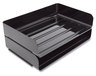 A Picture of product TUD-24380816 TRU RED™ Stackable Plastic Document Tray Side-Load 1 Section, Legal-Size, 15.06 x 9.72 3.01, Black, 2/Pack