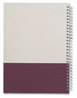 A Picture of product TUD-24383522 TRU RED™ Wirebound Hardcover Notebook 1-Subject, Narrow Rule, Gray/Purple Cover, (80) 9.5 x 6.5 Sheets