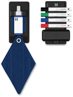 TRU RED™ Dry Erase Marker Tank-Style, Medium Chisel Tip, Assorted Colors, 4/Kit