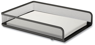 TRU RED™ Stackable Wire Mesh Document Tray Front-Load 1 Section, Letter-Size, 9.37 x 12.48 2.32, Matte Black