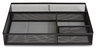 A Picture of product TUD-24402479 TRU RED™ Mesh Drawer Organizers Organizer, Four Compartment, 13.58 x 9.45 2.2, Black