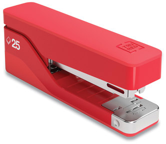 TRU RED™ Desktop Aluminum Stapler 25-Sheet Capacity, Red