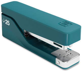 TRU RED™ Desktop Aluminum Stapler 25-Sheet Capacity, Teal