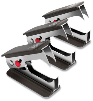 TRU RED™ Claw Staple Remover Black, 3/Pack