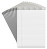 A Picture of product TUD-24419915 TRU RED™ Wide/Legal Rule Medium-Weight Notepads. 8.5 X 11.75 in. White. 50 sheets/notebook, 12/pack.