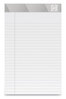 A Picture of product TUD-24419917 TRU RED™ Narrow Rule Medium-Weight Notepads. 5 X 8 in. White. 50 sheets/notebook, 12/pack.