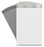 A Picture of product TUD-24419917 TRU RED™ Narrow Rule Medium-Weight Notepads. 5 X 8 in. White. 50 sheets/notebook, 12/pack.