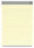 A Picture of product TUD-24419925 TRU RED™ Narrow Rule Heavyweight Notepads. 8.5 X 11.75 in. Canary-Yellow. 50 sheets/notebook, 12/pack.