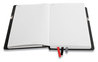 A Picture of product TUD-24421812 TRU RED™ Mastery Journal 1-Subject, Narrow Rule, Black Cover, (192) 8 x 5 Sheets