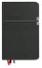 A Picture of product TUD-24421812 TRU RED™ Mastery Journal 1-Subject, Narrow Rule, Black Cover, (192) 8 x 5 Sheets