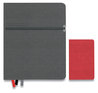 A Picture of product TUD-24421817 TRU RED™ Mastery Journal Large with Pockets, 1-Subject, Narrow Rule, Charcoal/Red Cover, (192) 10 x 8 Sheets