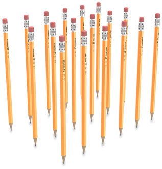 TRU RED™ Wooden Pencils Pre-Sharpened Pencil, HB (#2), Black Lead, Yellow Barrel, 24/Pack