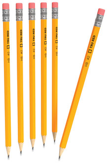 TRU RED™ Wooden Pencils Pre-Sharpened Pencil, HB (#2), Black Lead, Yellow Barrel, 72/Pack