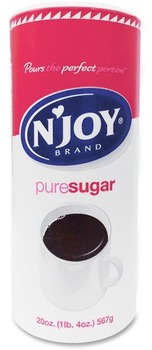 Njoy Cane Sugar Canister - 20 oz (567 g) - Natural Sweetener - 1Each