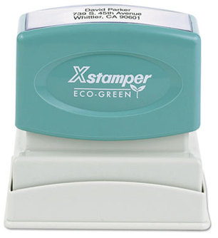 Xstamper® Custom Stamp, Pre-Inked, N12, 1 x 2  Red Ink "2nd Notice"