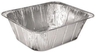 Handi-Foil of America® Aluminum Steam Table Pans Half-Size Extra Deep, 4.19" 10.31 x 12.69, 100/Carton