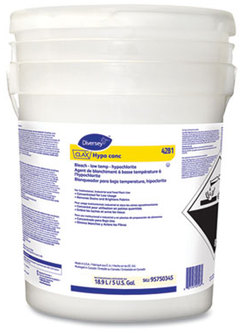 Diversey™ Clax Liquid Hypo Conc. 5 gal. Yellow. 1 pail.