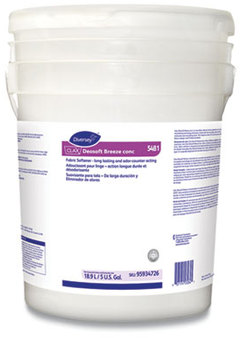 Diversey™ Clax Deosoft Breeze Concentrated Fabric Softener. 5 gal. Floral scent. Green. 1 pail.