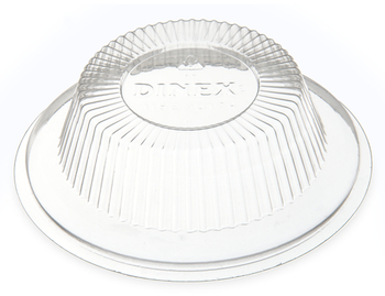 Dinex Classic Disposable Lids for 5 oz. Tulip Cups. Clear. 1000/case.