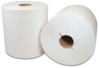 Morcon Tissue Morsoft® Controlled Towels I-Notch, 1-Ply, 7.5" x 800 ft, White, 6 Rolls/Carton